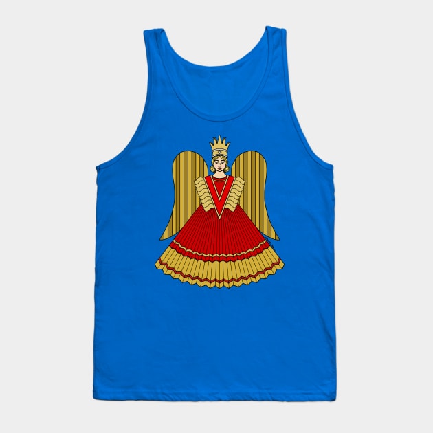 Nuremberg Christmas Angel Tank Top by AzureLionProductions